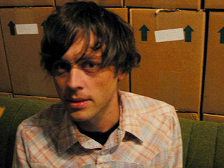 Robb Nansel in the office of Saddle Creek Records. All photos by Robb and Jadon.