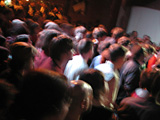 As the crowd gathers for Rainer Maria, body heat causes the temperature to rise to an uncomfortable level.